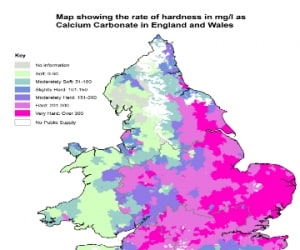 Hard Water areas in the UK