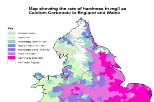 Hard Water areas in the UK