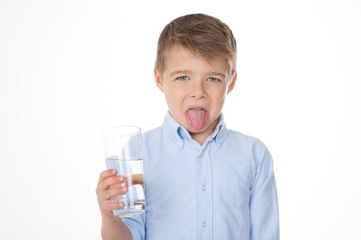 water tastes like chlorine